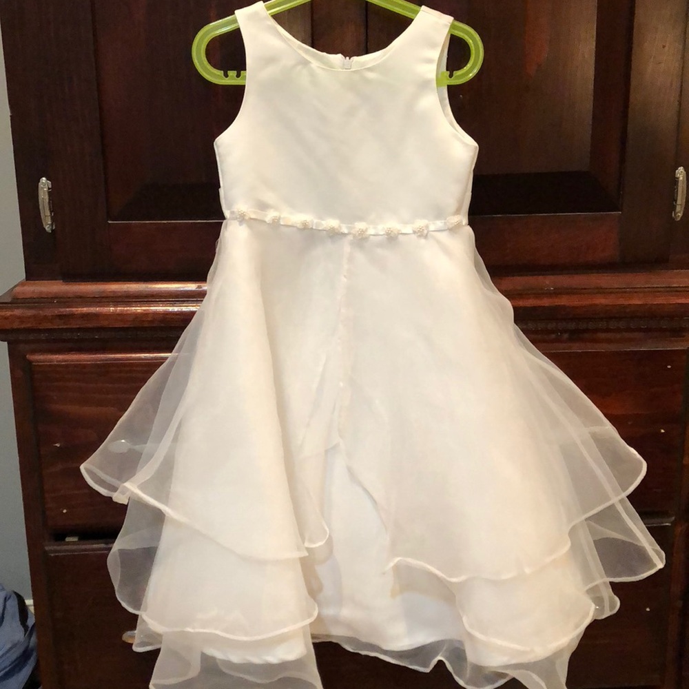 Jayne Copeland Girls white fancy dress wore 1x!!